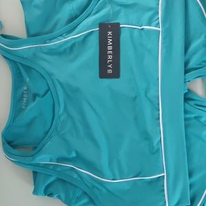 Set sports bra and shorts athletic